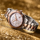 Buy Shop Tissot PR 100 Sport Chic Chronograph Diamonds Mother of Pearl Dial Two Tone Steel Strap Watch for Women - T101.917.22.116.00 USA Online