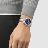 Buy Shop Tissot PR 100 Sport Quartz Chronograph Blue Dial Silver Steel Strap Watch For Men - T101.617.11.041.00 USA Online