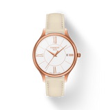 Buy Shop Tissot T Lady Bella Ora Round White Dial Beige Leather Strap Watch For Women - T103.210.36.018.00 USA Online
