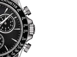Buy Shop Tissot V8 Quartz Chronograph Black Dial Silver Steel Strap Watch For Men - T106.417.11.051.00 USA Online