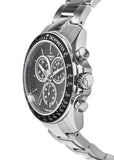 Buy Shop Tissot V8 Quartz Chronograph Black Dial Silver Steel Strap Watch For Men - T106.417.11.051.00 USA Online