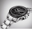 Buy Shop Tissot V8 Quartz Chronograph Black Dial Silver Steel Strap Watch For Men - T106.417.11.051.00 USA Online