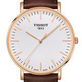 Buy Shop Tissot T Classic Everytime White Dial Brown Leather Strap Watch for Men - T109.610.36.031.00 USA Online