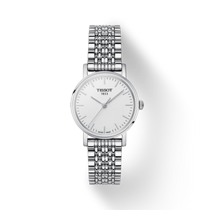 Buy Shop Tissot Everytime Small White Dial Silver Mesh Bracelet Watch For Women - T109.210.11.031.00 USA Online
