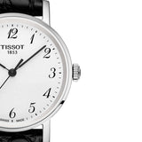 Buy Shop Tissot Everytime Small White Dial Black Leather Strap Watch For Women - T109.210.16.032.00 USA Online