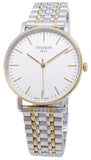 Buy Shop Tissot Everytime Medium White Dial Two Tone Mesh Bracelet Watch For Men - T109.410.22.031.00 USA Online