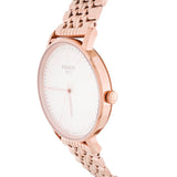 Buy Shop Tissot Everytime Medium White Dial Rose Gold Mesh Bracelet Watch For Men - T109.410.33.031.00 USA Online