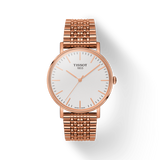 Buy Shop Tissot Everytime Medium White Dial Rose Gold Mesh Bracelet Watch For Men - T109.410.33.031.00 USA Online