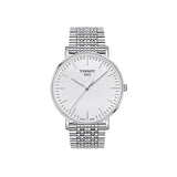 Buy Shop Tissot T Classic Everytime Large White Dial Silver Steel Strap Watch for Men - T109.610.11.031.00 USA Online