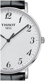 Buy Shop Tissot Everytime Large White Dial Black Leather Strap Watch For Men - T109.610.16.032.00 USA Online