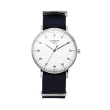 Buy Shop Tissot T Classic Everytime Large White Dial Blue NATO Strap Watch For Men - T109.610.17.037.00 USA Online