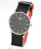 Buy Shop Tissot Everytime Medium Black Dial Black NATO Strap Watch For Men - T109.410.17.077.00 USA Online