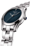 Buy Shop Tissot T Wave Donna Blue Dial Silver Steel Strap Watch For Women - T112.210.11.041.00 USA Online