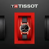 Buy Shop Tissot T Wave Black Dial Black Leather Strap Watch For Women - T112.210.36.051.00 USA Online