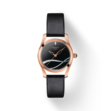 Buy Shop Tissot T Wave Black Dial Black Leather Strap Watch For Women - T112.210.36.051.00 USA Online