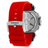 Buy Shop Tissot T Race Chronograph Black Dial Red Silicone Strap Watch For Men - T115.417.27.051.00 USA Online