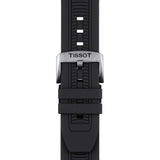 Tissot T Race Chronograph Anthracite Black Dial Black Silicone Strap Watch For Men - T115.417.27.061.00