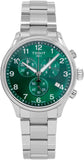 Tissot Chrono XL Classic Green Dial Silver Steel Strap Watch for Men - T116.617.11.092.00