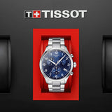 Buy Shop Tissot T Sport Chrono XL Classic Blue Dial Silver Steel Strap Watch For Men - T116.617.11.047.01 USA Online