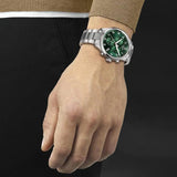 Tissot Chrono XL Classic Green Dial Silver Steel Strap Watch for Men - T116.617.11.092.00