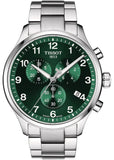 Tissot Chrono XL Classic Green Dial Silver Steel Strap Watch for Men - T116.617.11.092.00