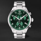 Tissot Chrono XL Classic Green Dial Silver Steel Strap Watch for Men - T116.617.11.092.00