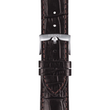 Buy Shop Tissot Chrono XL Silver Dial Brown Leather Strap Watch For Men - T116.617.16.037.00 USA Online