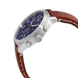 Buy Shop Tissot Chrono XL Vintage Blue Dial Brown Leather Strap Watch For Men - T116.617.16.042.00 USA Online