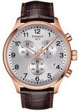 Buy Shop Tissot Chrono XL Classic Silver Dial Brown Leather Strap Watch For Men - T116.617.36.037.00 USA Online