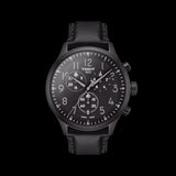 Buy Shop Tissot Chrono XL Vintage Black Dial Black Leather Strap Watch For Men - T116.617.36.052.00 USA Online