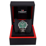 Tissot Chrono XL Classic Green Dial Silver Steel Strap Watch for Men - T116.617.11.092.00