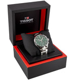 Tissot Chrono XL Classic Green Dial Silver Steel Strap Watch for Men - T116.617.11.092.00