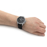 Buy Shop Tissot Chrono XL Classic Black Dial Black Leather Strap Watch For Men - T116.617.16.057.00 USA Online