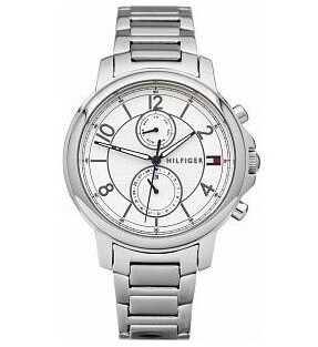 Buy Shop Tommy Hilfiger Claudia White Dial Silver Steel Strap Watch for Women - 1781819 USA Online