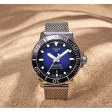 Buy Shop Tissot Seastar 1000 Powermatic 80 Blue Dial SIlver Mesh Bracelet Watch For Men - T120.407.11.041.02 USA Online
