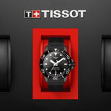 Tissot Seastar 1000 Powermatic 80 Black Dial Black Rubber Strap Watch For Men - T120.407.37.051.00