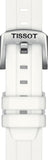 Tissot Seastar 1000 Mother of Pearl White Dial White Rubber Strap Watch for Women - T120.210.17.116.00