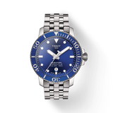 Buy Shop Tissot Seastar 1000 Powermatic 80 Blue Dial Silver Steel Strap Watch For Men - T120.407.11.041.00 USA Online