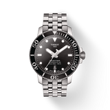 Tissot Seastar 1000 Powermatic 80 Black Dial Silver Steel Strap Watch For Men - T120.407.11.051.00