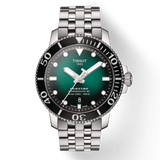 Tissot Seastar 1000 Powermatic 80 Green Dial Silver Steel Strap Watch For Men - T120.407.11.091.01