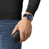 Buy Shop Tissot Seastar 1000 Powermatic 80 Blue Dial Black Rubber Strap Watch For Men - T120.407.17.041.00 USA Online