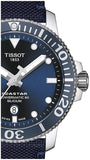 Buy Shop Tissot Seastar 1000 Powermatic 80 Silicium Blue Dial Blue Nylon Strap Watch For Men - T120.407.17.041.01 USA Online