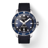 Tissot Seastar 1000 Powermatic 80 Silicium Blue Dial Blue Nylon Strap Watch For Men - T120.407.17.041.01