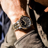 Buy Shop Tissot Seastar 1000 Powermatic 80 Black Dial Two Tone Steel Strap Watch For Men - T120.407.22.051.00 USA Online