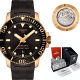 Buy Shop Tissot Seastar 1000 Powermatic 80 Black Dial Black Rubber Strap Watch for Men - T120.407.37.051.01 USA Online