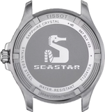 Buy Shop Tissot Seastar 1000 Black Dial Silver Steel Strap Watch For Men - T120.410.11.051.00 USA Online