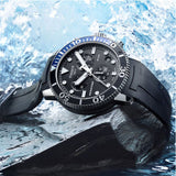 Tissot Seastar 1000 Chronograph Black Dial Black Rubber Strap Watch For Men - T120.417.17.051.02