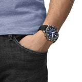 Tissot Seastar 1000 Chronograph Black Dial Black Rubber Strap Watch For Men - T120.417.17.051.02