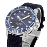 Tissot Seastar 1000 Powermatic 80 Silicium Blue Dial Blue Nylon Strap Watch For Men - T120.407.17.041.01