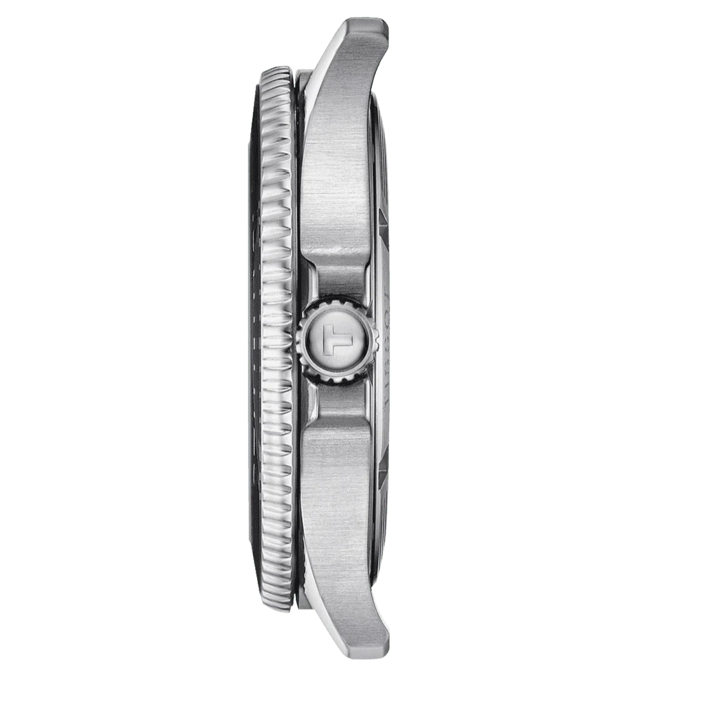Buy Shop Tissot Seastar 1000 Black Dial Silver Steel Strap Watch For Men - T120.410.11.051.00 USA Online
